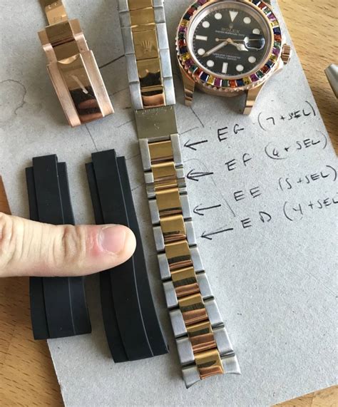 oysterflex bracelet sizes|rolex oysterflex strap size chart.